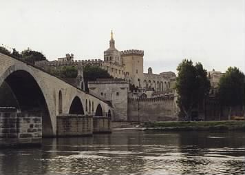 Avignon mit Blick auf den Papstpalast